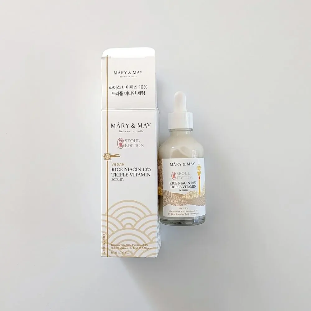 Mary & May Rice Niacin 10% Triple Vitamin Serum Seoul Edition 2.7 oz (full size)